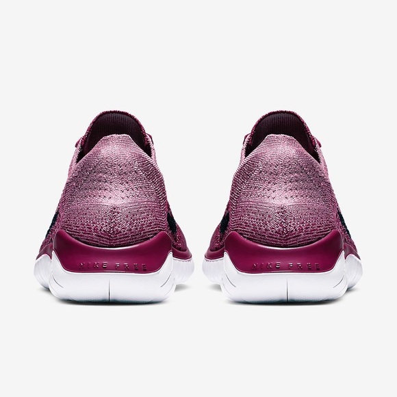 Nike Free RN Flyknit 2018 Raspberry Women’s Sneakers Shoes - Picture 5 of 16